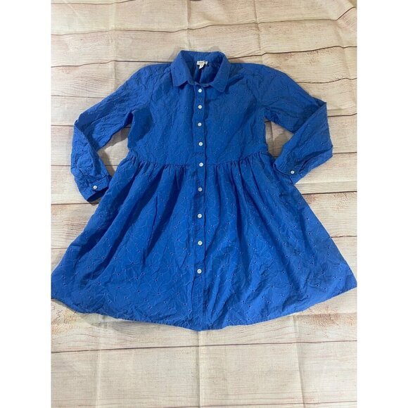 J. Crew Women's Long Sleeve Button Front Collared Dress - 8 - Picture 5 of 14